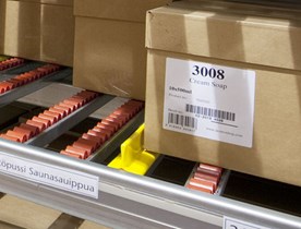 Sisteme de rafturi Carton Flow pentru pregătirea eficientă a comenzilor FIFOing